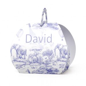 Kutijica za poklone ovalna safari dezen