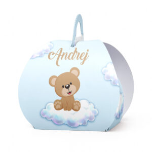 Kutijica za poklone ovalna meda na oblaku