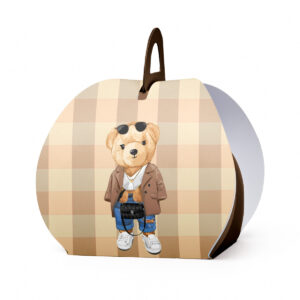 Kutijica za poklone ovalna fashion meda krem