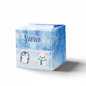 Kutija kockica zimske životinje