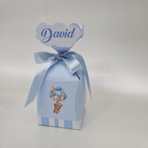 Kutija polu bombonica meda sa balonima plavi - Slika 3