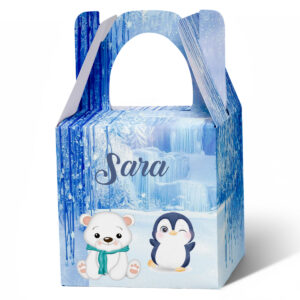 Kutija torbica zimske životinje