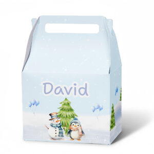 Kutija sa ručkom pingvin i sneško