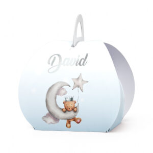 Kutijica za poklone ovalna meda na mesecu