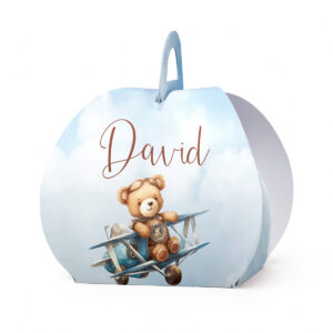 Kutijica za poklone ovalna meda u avionu