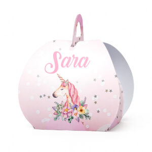 Kutijica za poklone ovalna jednorog IV