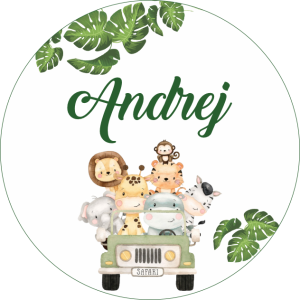 Party komplet Safari družina